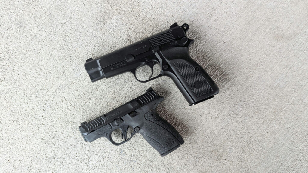 backup guns of various sizes - Smith & Wesson Bodyguard