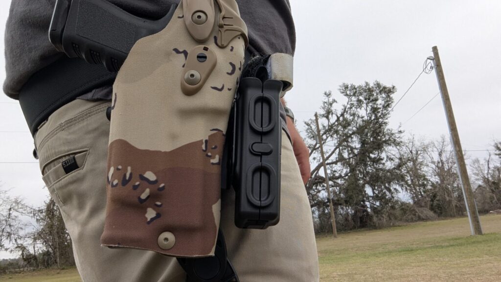 TQ on holster