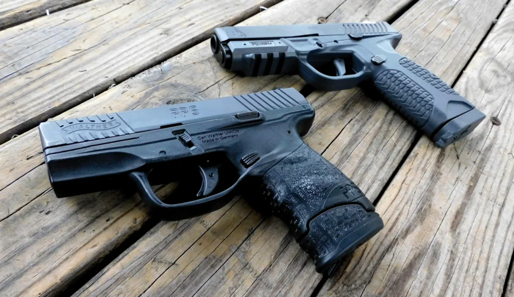 Walther PPS M2 and Avidity Arms PD10 single stack pistols