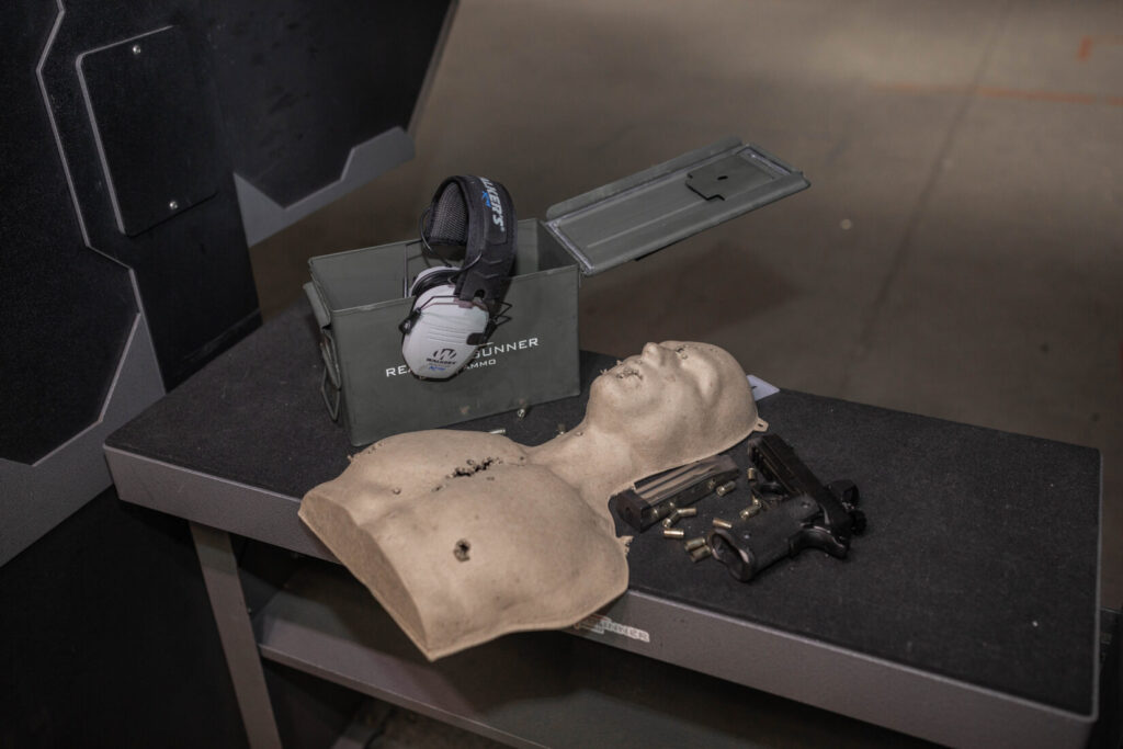 target on range bench