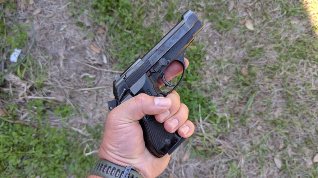 Model 81 in hand