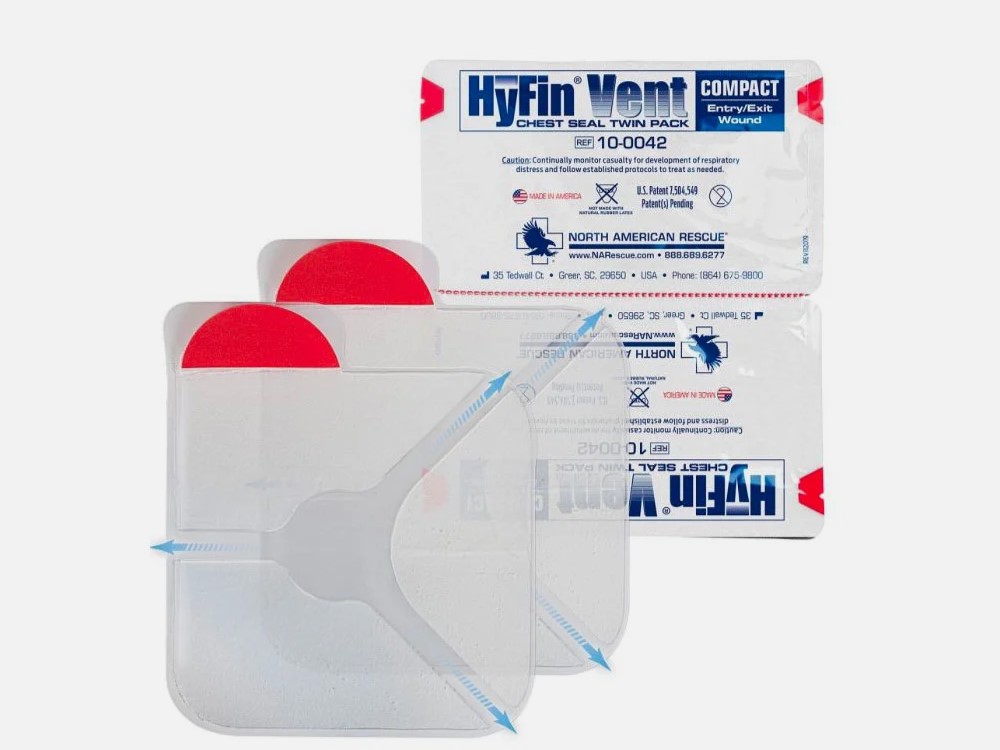 HyFin Vent Compact Chest Seal Twin Pack