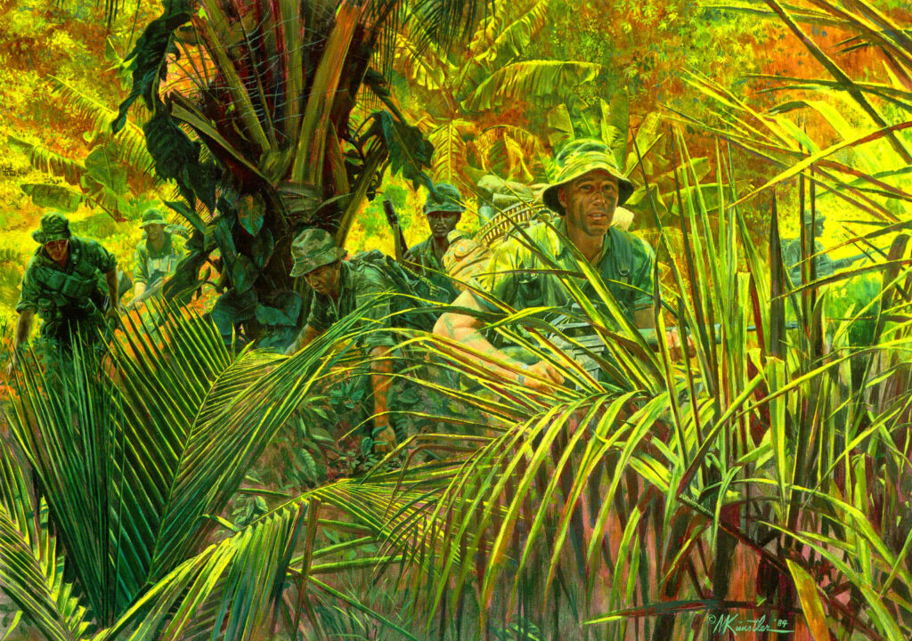 Rangers of Company D, 151st Infantry, Indiana National Guard, South Vietnam, 1969. Unknown author. (Photo: U.S. Army)