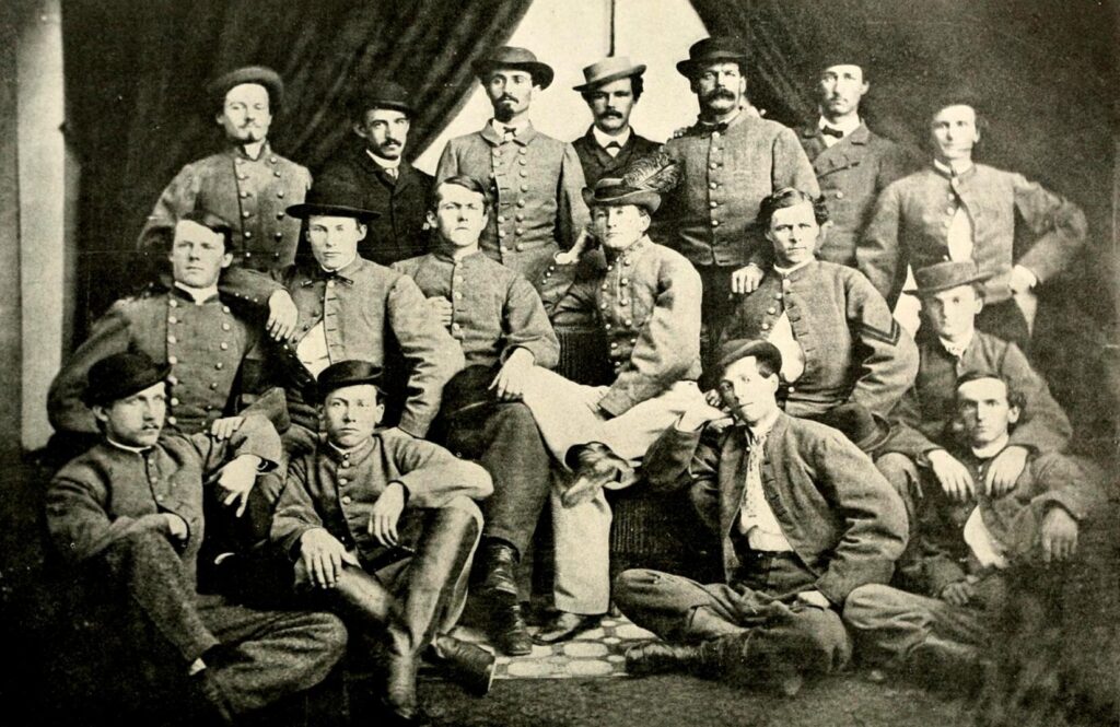 Members of the 43rd Battalion, Virginia Cavalry (known as Mosby's Rangers or Mosby's Raiders) under command of Confederate Colonel John S. Mosby. Unknown author - File from The Photographic History of The Civil War in Ten Volumes: Volume Four, The Cavalry. The Review of Reviews Co., New York. 1911. p. 171. (Photo: Public Domain)