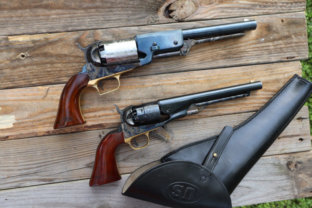 colt walker and 1860 colt revolvers