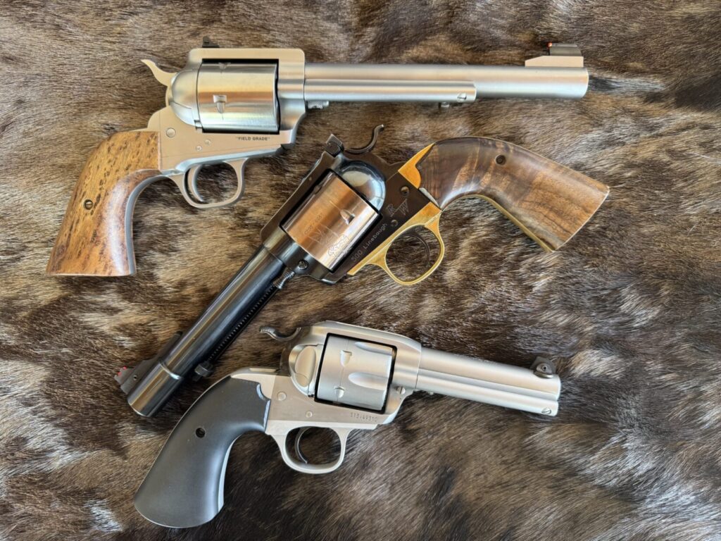Freedom Arms, RW Grip Frames, and Tyler Gun Works custom revolvers