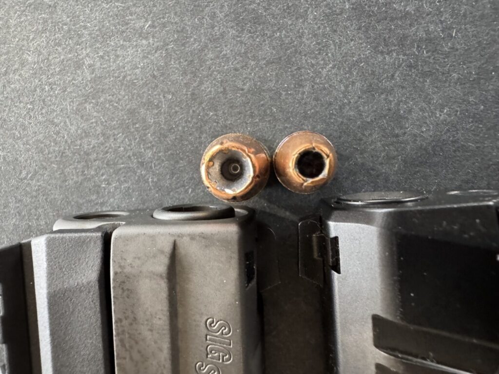 the .40 s&w vs the 9mm. some prefer the larger caliber offered by the forty, others like the additional ammunition and less recoil of the nine. fact is, they are both good cartridges.