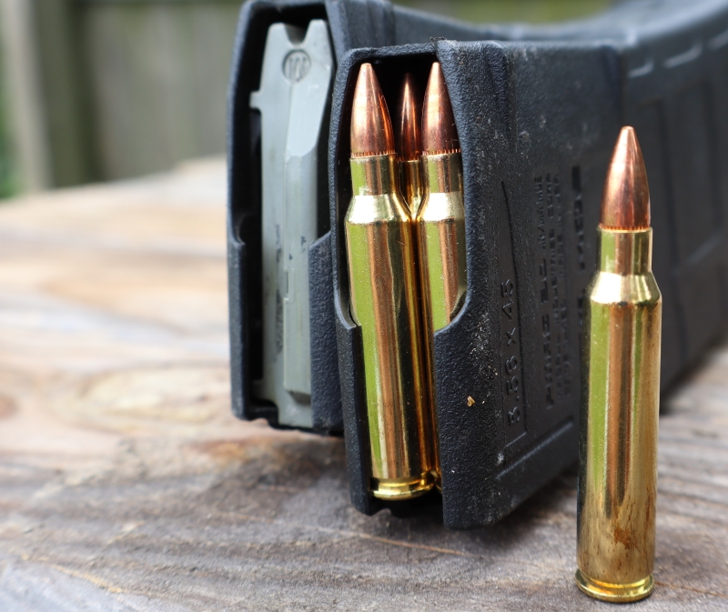 5.56 nato ammunition in magazines
