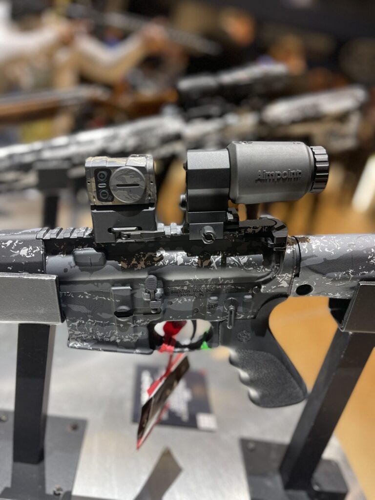 Aimpoint C-2 with a magnifier