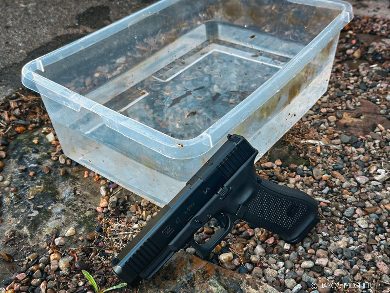 Glock pistols.