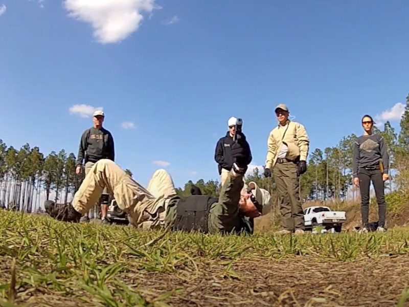 Shooting from the ground. 