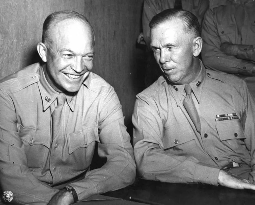 Generals Dwight D. Eisenhower and George C. Marshall