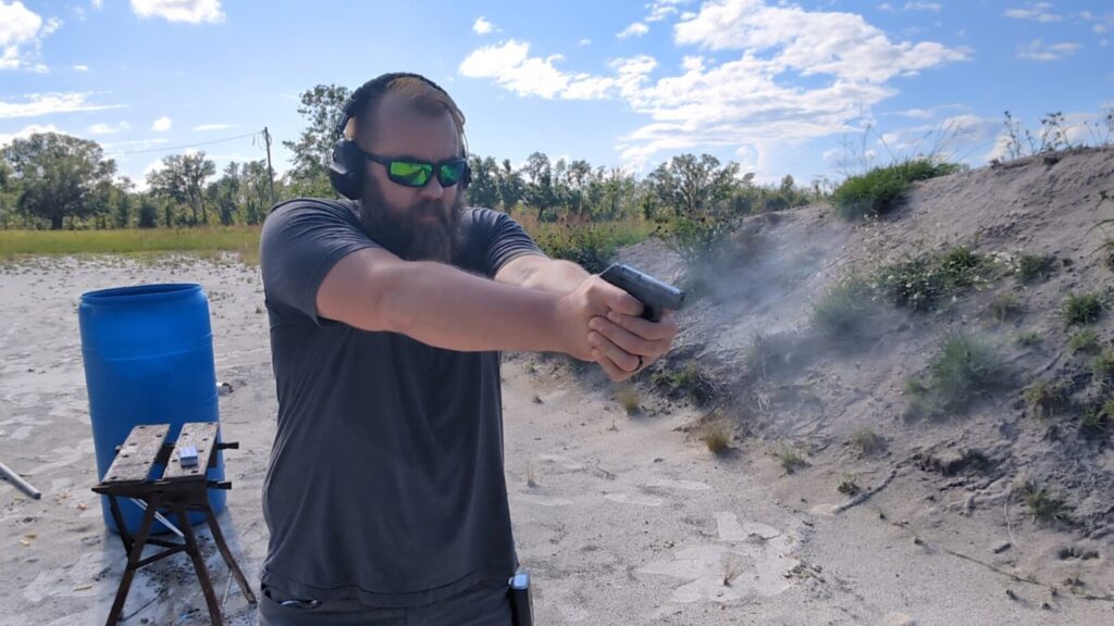 shooting low ready