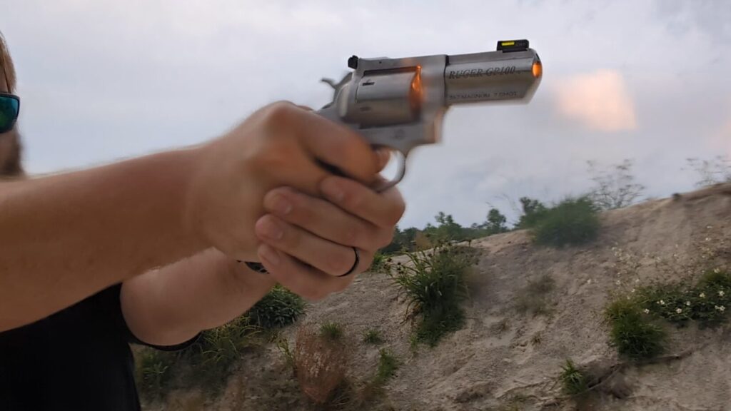 Ruger gp100 muzzle flash