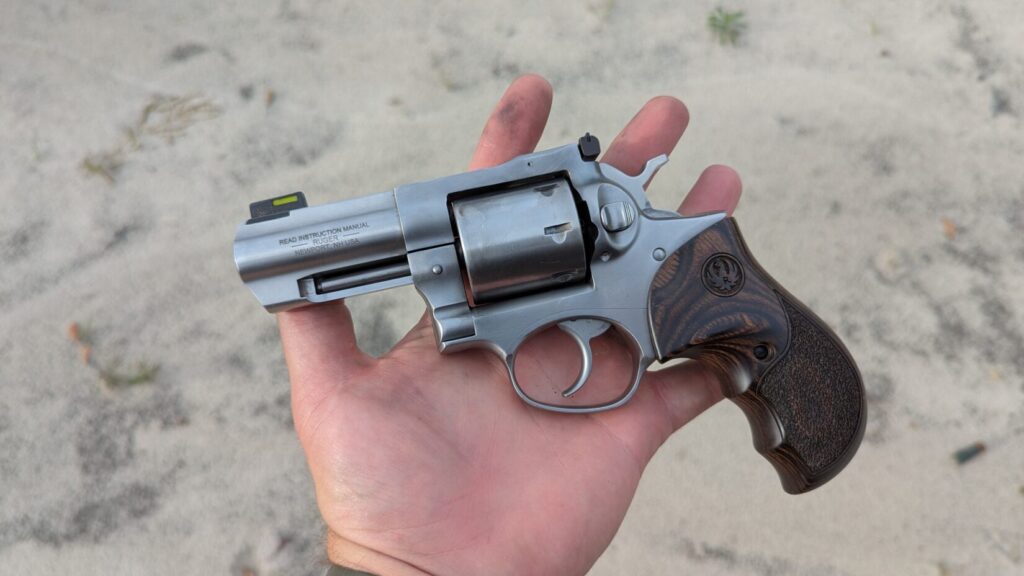 Ruger gp100 in hand