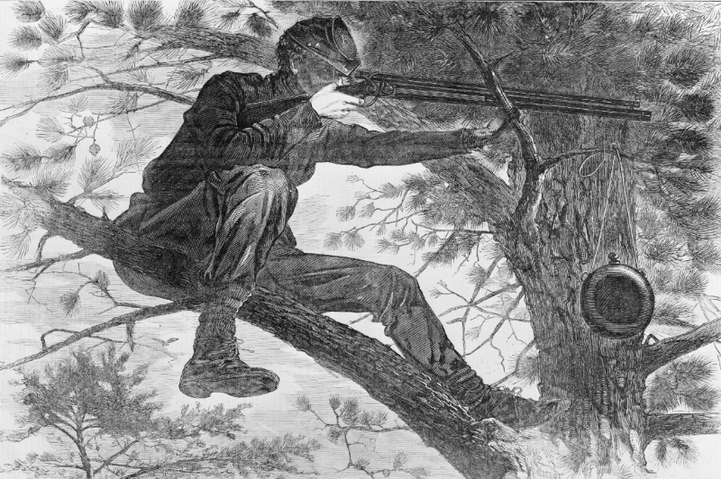 The Army of the Potomac—A sharpshooter on picket duty. [W. Homer, Esq]