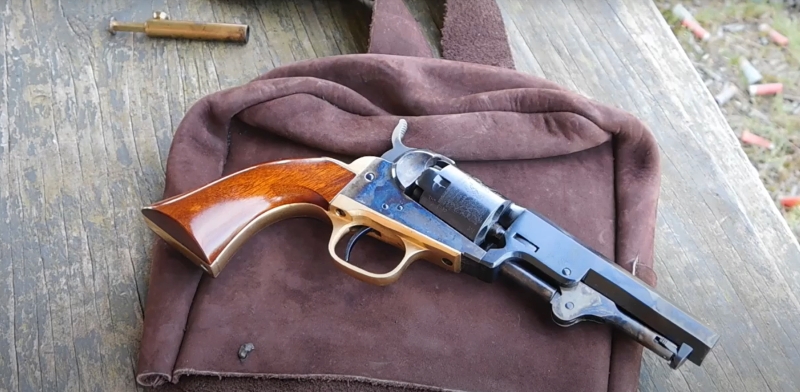 A modern replica of the 1849 Colt pocket model