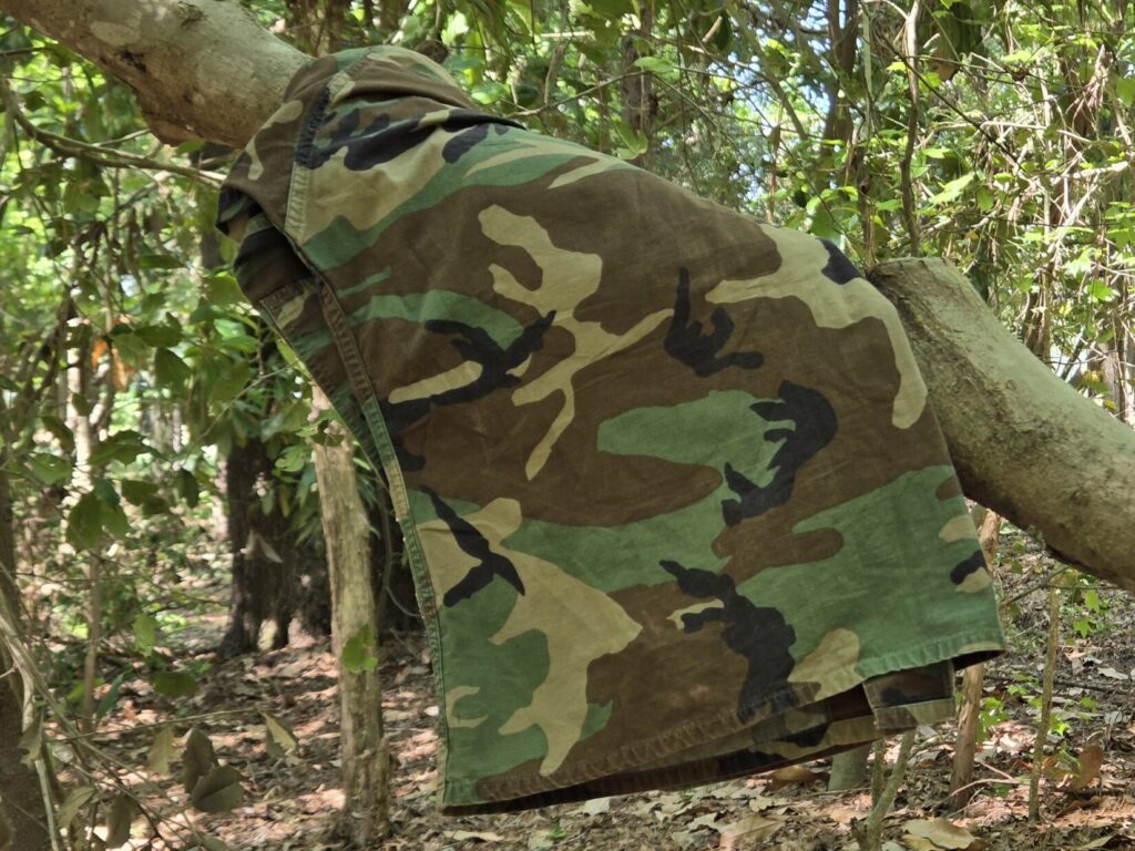 M81 Woodland camouflage against a southeastern backdrop