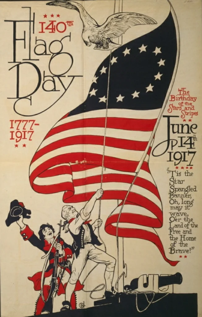 1917 Flag Day poster
