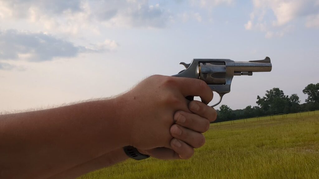 Shooting bulldog revolver