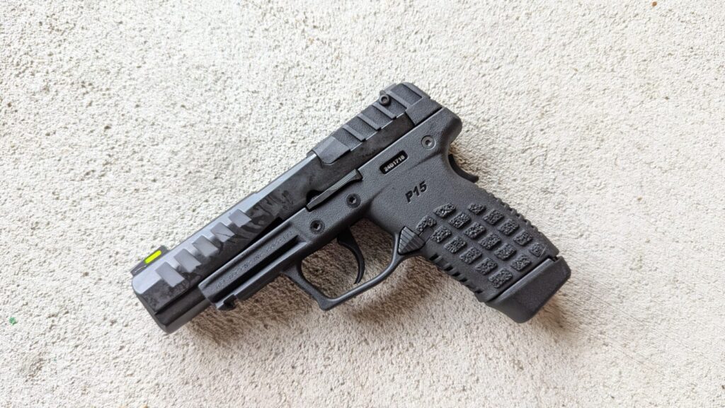 KelTec P15 on concrete
