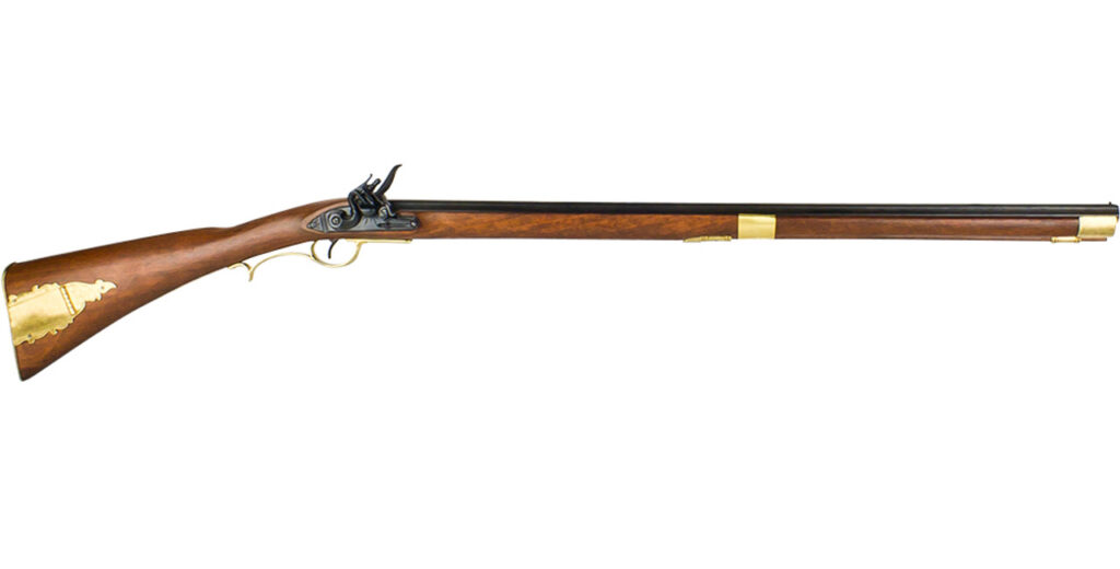 kentucky rifle on white