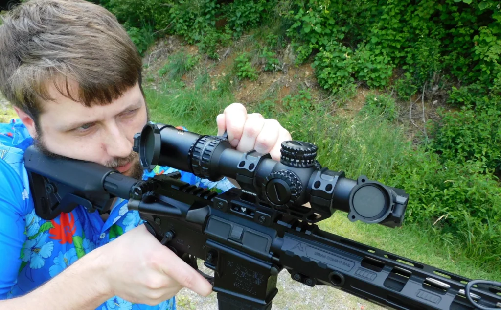 LPVO throw lever AR-15 optic