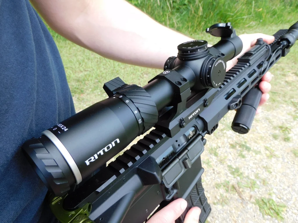 Riton scope turrets and throw lever