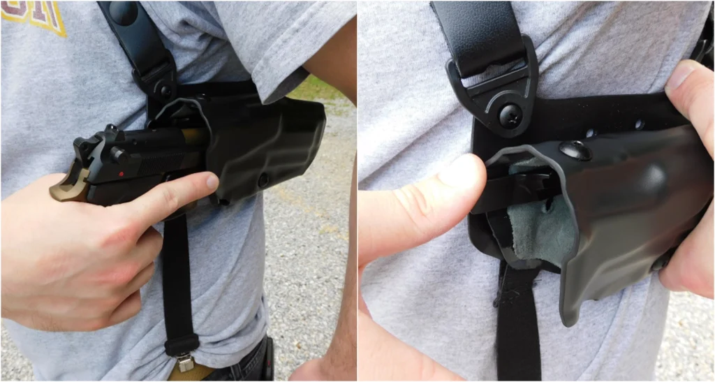 Safariland ALS thumb lever