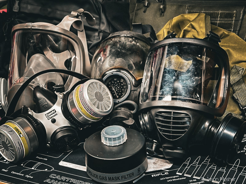 You never know when you will need a gas mask.
