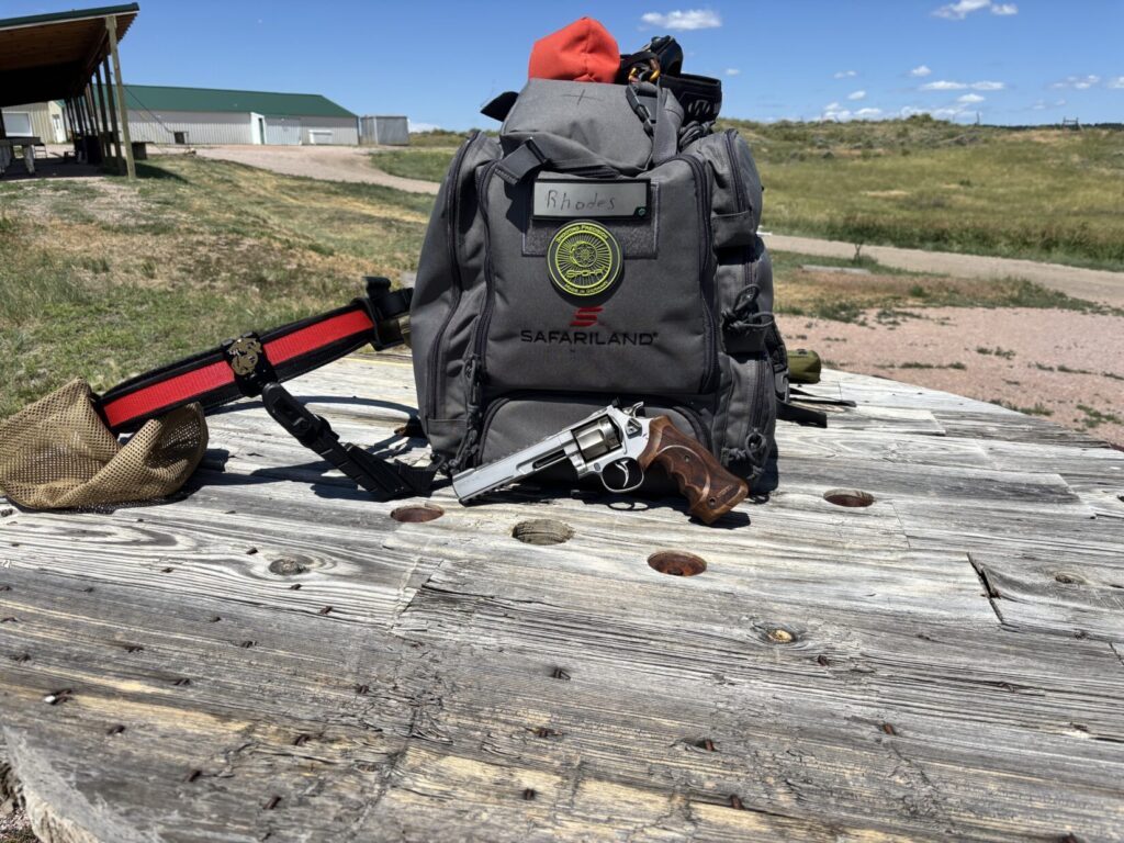 Safariland range bag with the Spohr CLub.