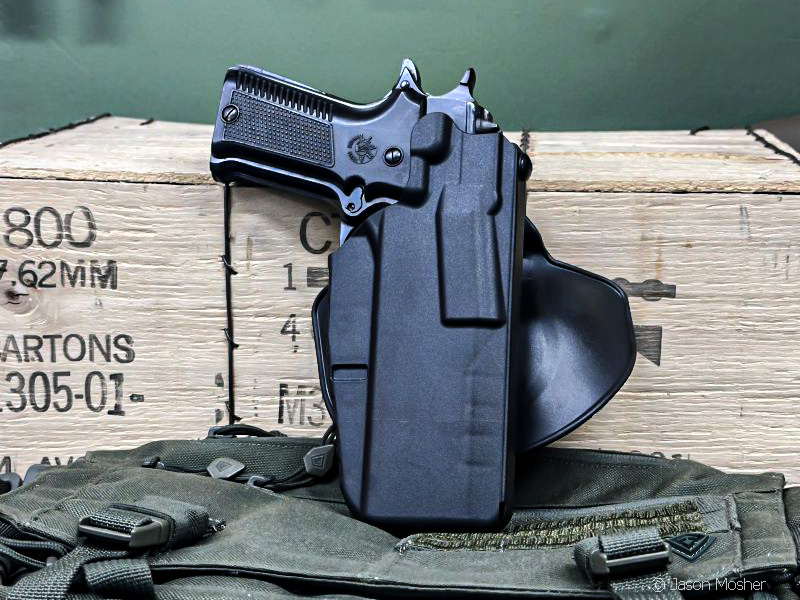Llama 1911 with a Safariland holster.