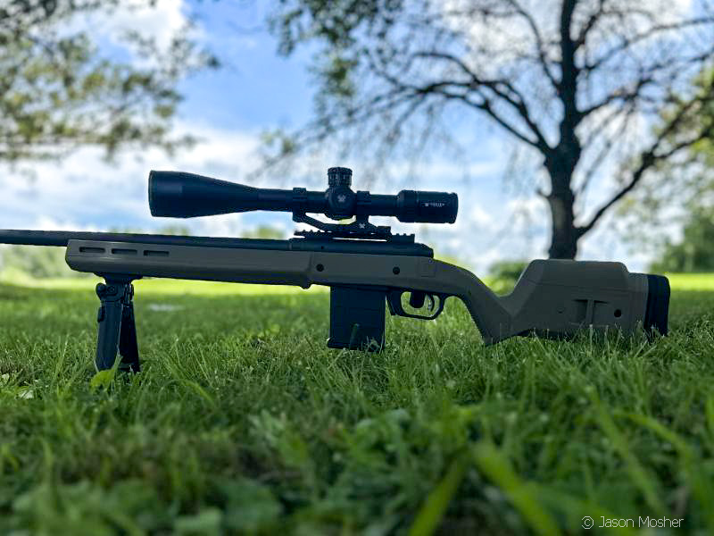 Long range scope for a short barrel rifle?