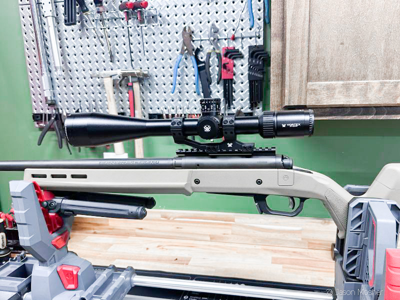 Mounting a scope on your own.