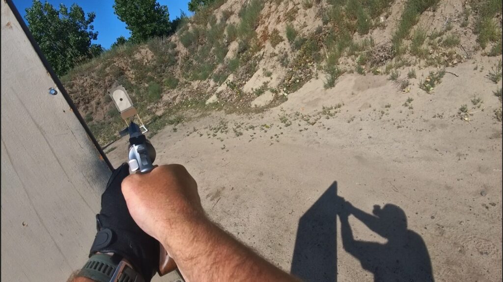 Spohr Club shooting the barricade with the HATCH glove.