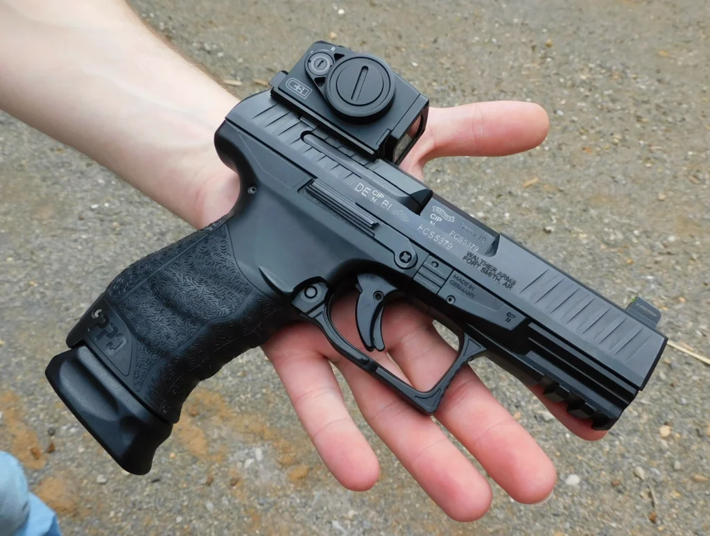 C&H Precision Duty-XL red dot on a Walther PPQ pistol