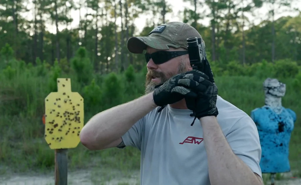Rich Graham demonstrates Muzzle discipline high port