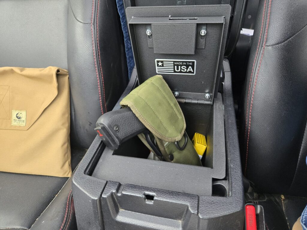 4Runner locking center console by Boss Strongbox.