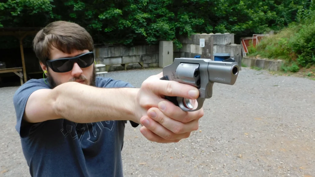 shooting a revolver