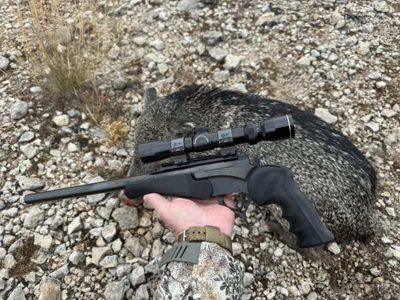 Specialty pistols like this T/C encore in .270 Winchester increase the reach of the handgun hunter.