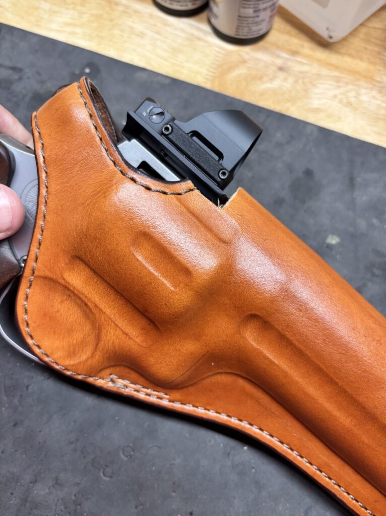 Side view of the optics cut modification.