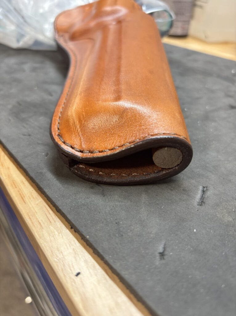 Dowel rod used to form a sight channel.