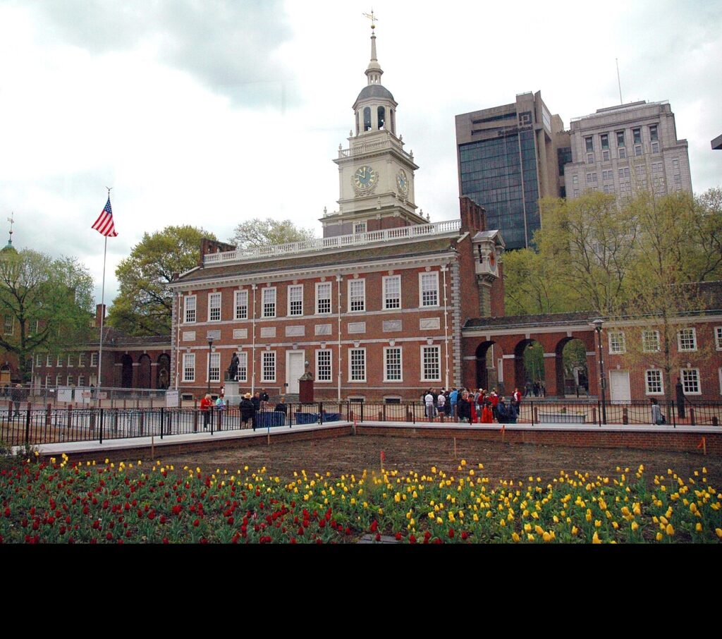 Independence Hall in Philadelphia, Pennsylvania where the Continental Congress met to establish the Continental Navy. (Photo by RDSmith via Wikimedia / CC BY-SA 2.5)
