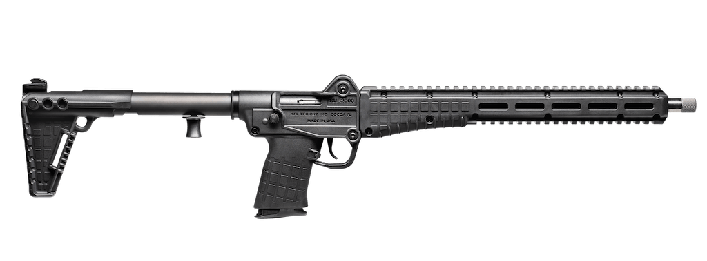 KelTec SUB 2000 5.7x28mm rifle on white background