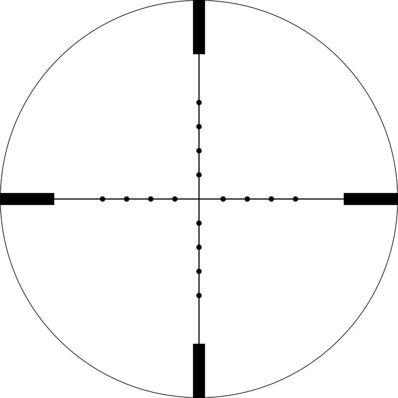 mil-dot reticle example
