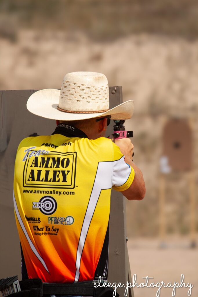 Rimfire Open barricade shooting.