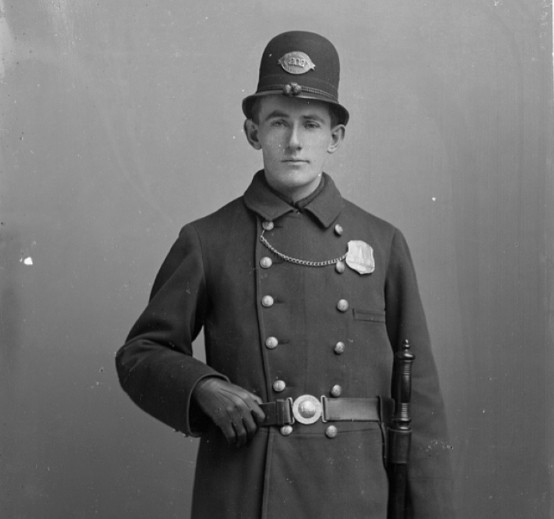 19th century district of columbia policeman in uniform