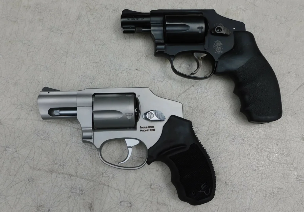 Taurus 850 and Smith and Wesson 442 revolvers