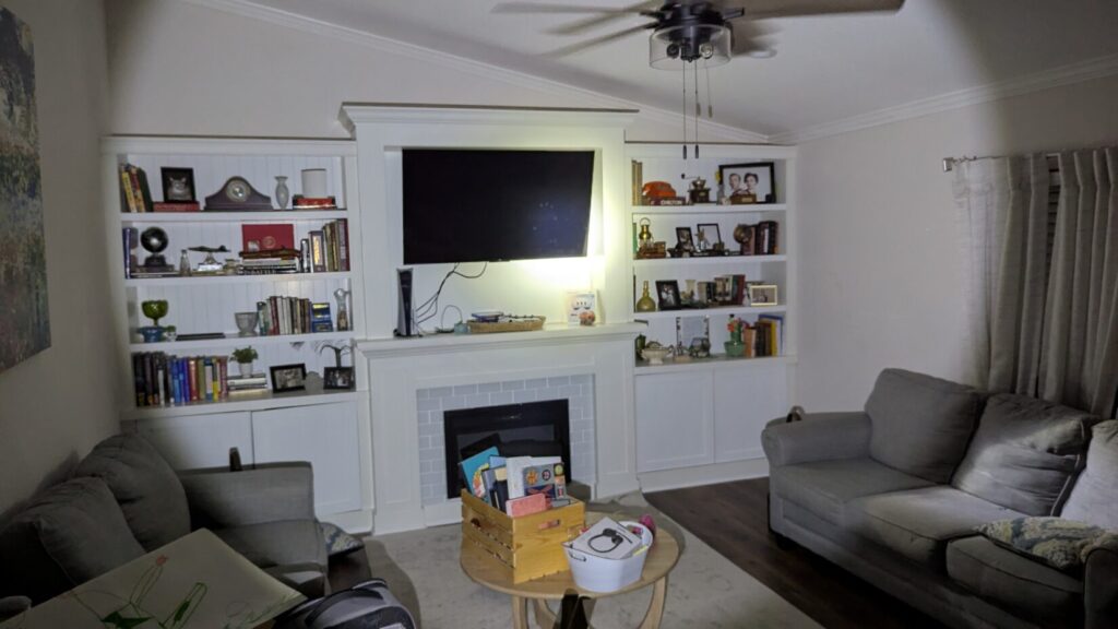 Nighstick being used indoors