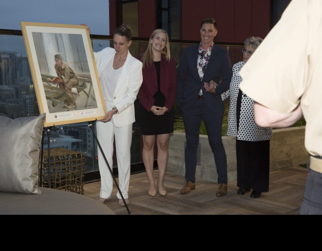 Women Marines gather in unity at the 2018 'Salute to the Marines' reception in San Diego—celebrating leadership, diversity, and the Corps’ commitment to building a force where excellence knows no boundaries." (U.S. Marine Corps photo by Cpl. Hailey D. Clay. Public Domain)